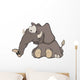 The elephant calf Wall Decal