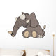 The elephant calf Wall Decal