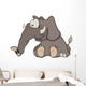 The elephant calf Wall Decal