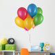 Colorful Balloons White Wall Decal