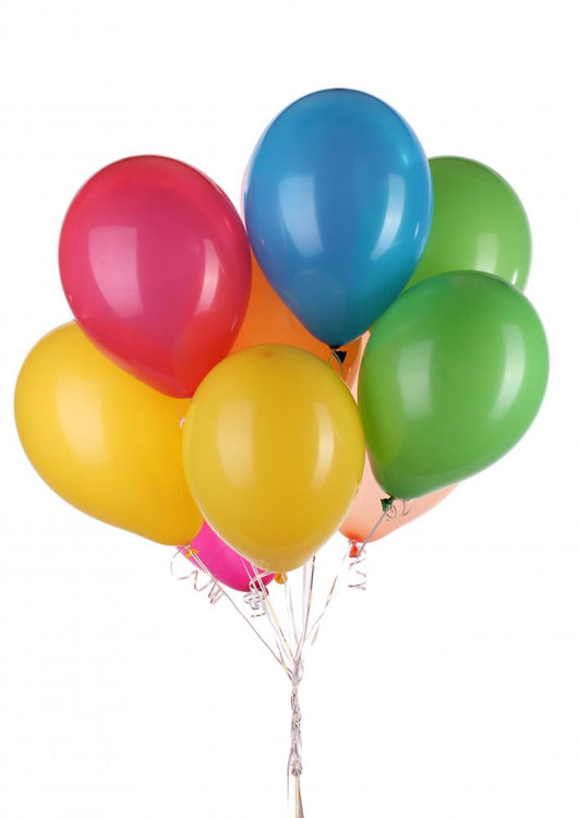 Colorful Balloons White Wall Decal