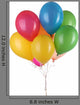 Colorful Balloons White Wall Decal