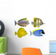 Four Tropical Fish Wall Decal