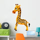 Giraffe Cartoon Wall Decal