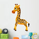 Giraffe Cartoon Wall Decal