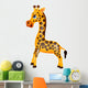 Giraffe Cartoon Wall Decal