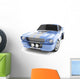 Light-blue Classical Sports Car Wall Decal