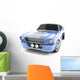 Light-Blue Classical Sports Car Wall Decal