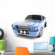 Light-Blue Classical Sports Car Wall Decal