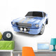 Light-Blue Classical Sports Car Wall Decal