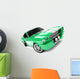 Green Classical Sports Car Wall Decal