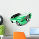 Green Classical Sports Car Wall Decal