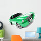 Green Classical Sports Car Wall Decal