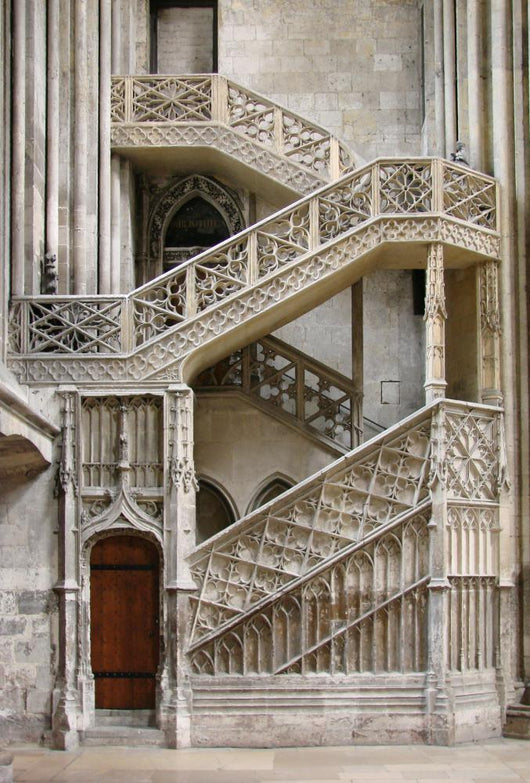 Cathedrale Rouen Interior Stairs