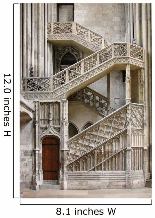 Cathedrale Rouen Interior Stairs
