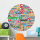word collage about computer technology Wall Decal