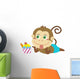Monkey's Beach Activities Wall Decal