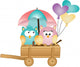 Owls in Spring Rain Wall Decal