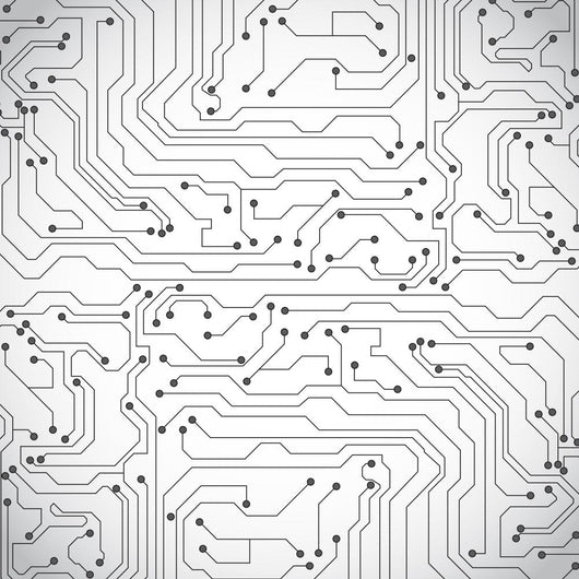 Simple Microchip Pattern Microchip Pattern Black And White