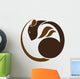 Brown Rat Lying White Wall Decal