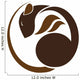 Brown Rat Lying White Wall Decal