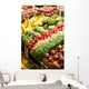 Fruit and vegetable stand at the Pike Place Market in Seattle. Wall Mural