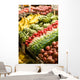 Fruit and vegetable stand at the Pike Place Market in Seattle. Wall Mural