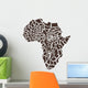 Africa in a Giraffe Camouflage Wall Decal