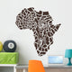 Africa in a Giraffe Camouflage Wall Decal