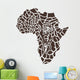 Africa in a Giraffe Camouflage Wall Decal