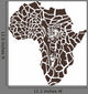 Africa in a Giraffe Camouflage Wall Decal