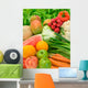Vegetables and Fruits Arrangement Wall Mural
