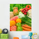 Vegetables and Fruits Arrangement Wall Mural