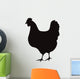 Hen Silhouette White Wall Decal