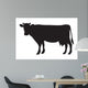 Cow Silhouette White Wall Decal