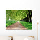 Treelined path Wall Mural