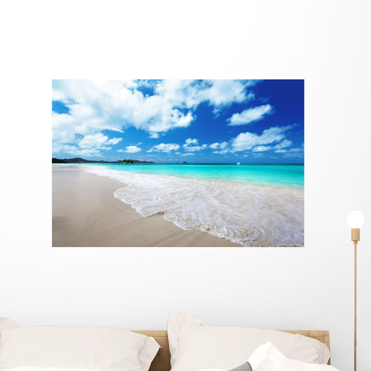 Beach Praslin Island Seychelles