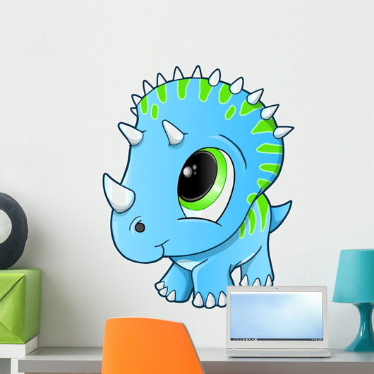 Cute Baby Triceratops Dinosaur