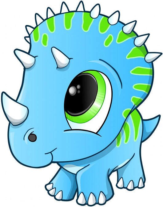 Cute Baby Triceratops Dinosaur