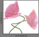 Pink Poppy Flowers Wall Decal