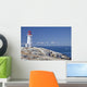 Peggy's Cove lighthouse, Nova Scotia, Canada. Wall Mural