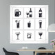 Black Drinks and Beverages Wall Mural