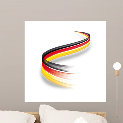 Abstrakte Deutschland Flagge shown on a wall