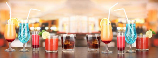 Several Glasses Different Drinks