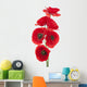 Red Poppies Wall Decal