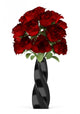 Bouquet Red Roses Black