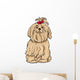Maltese Dog Cartoon Illustration Wall Decal