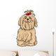 Maltese Dog Cartoon Illustration Wall Decal