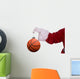 Santa Claus with basketball ornament Wall Decal