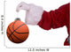 Santa Claus with basketball ornament Wall Decal